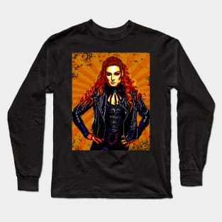 Becky Lynch // Retro Comics Style Long Sleeve T-Shirt